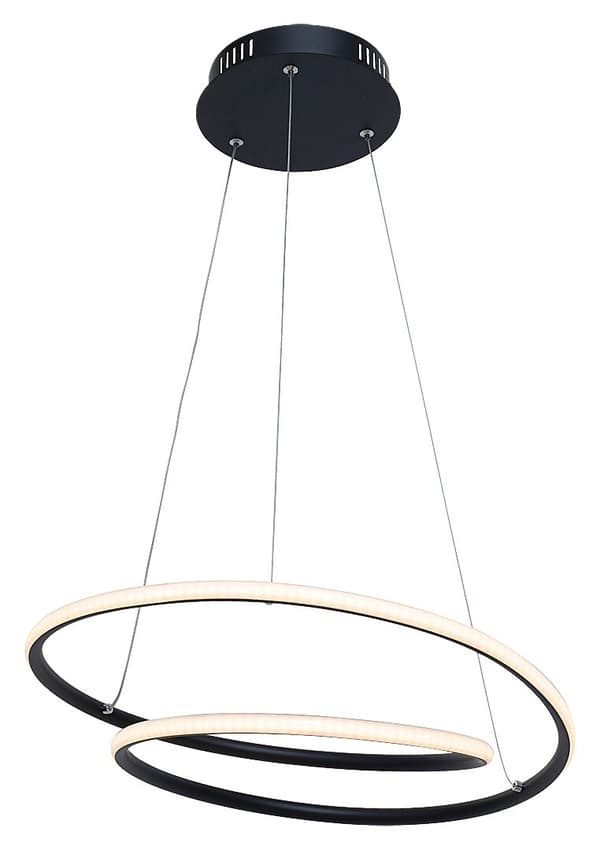 LED lysekrone LED 40W mat sort 3257 Meridia Rabalux