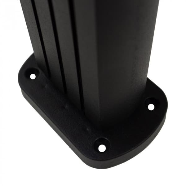 Sort solcellelampe til haven, 2-i-1 LED 1.5W med skumringssensor Ecolight