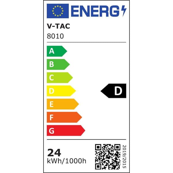 V-TAC VT-7798-8010 LED lineær pendellampe 3000K sort