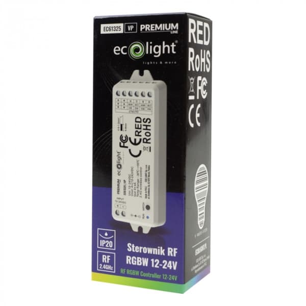 Controller til LED-strips VP RF RGBW 16A 12-24V Premium Ecolight