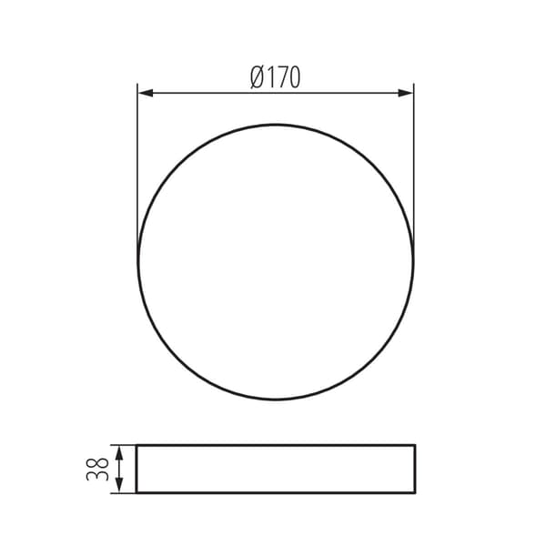 Rund ramme til overflademontering TAVO FRAME 18W Kanlux 36521