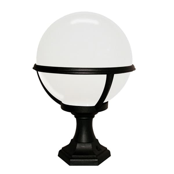 Utomhus golvlampa vit kula E27 60W Glenbeigh Elstead
