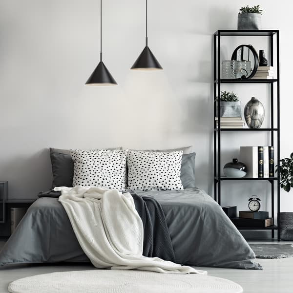 Køkken pendellampe E27 1x40W sort 72007 Jarod Rabalux