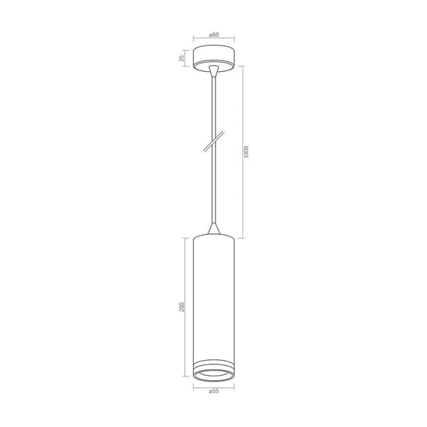 Moderne hvid rør loftlampe GU10 VL-SPF05D-W Videx