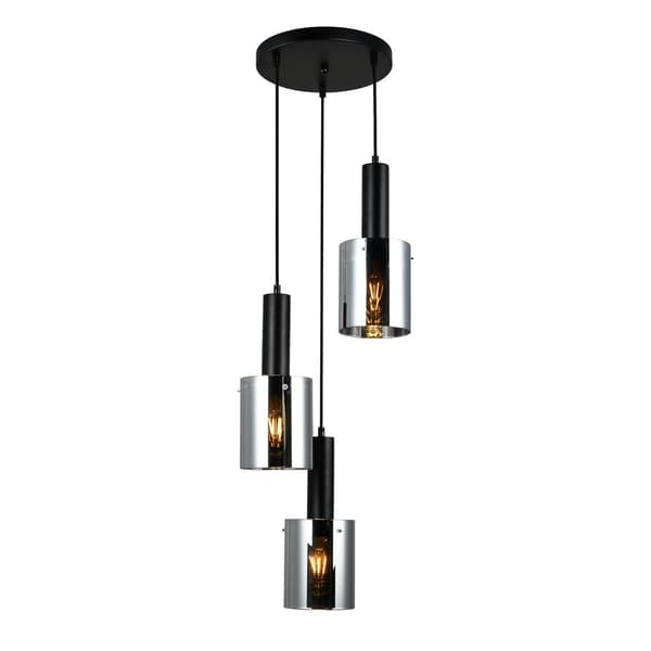 Italux Sardo moderne sorte lysekrone PND-5581-3A-BK+SG