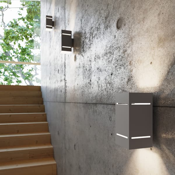 Seinävalaisin BLOCCO Harmaa Sollux Lighting SL.0479