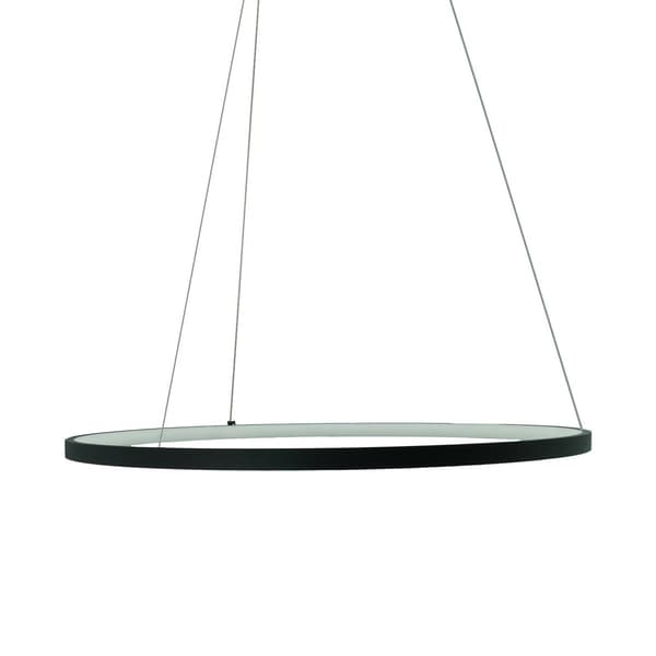 Sort LED-ring pendellampe 36W Peoria IdeaLed