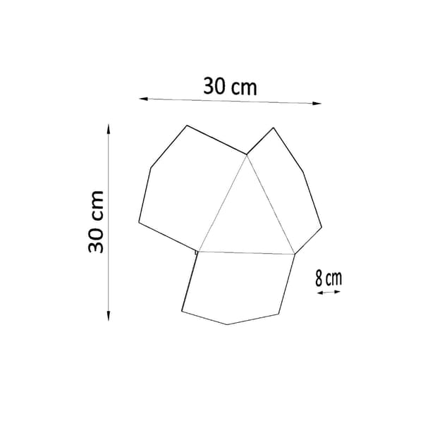 Væglampe TRIANO Sort Pure Lume PU.0425