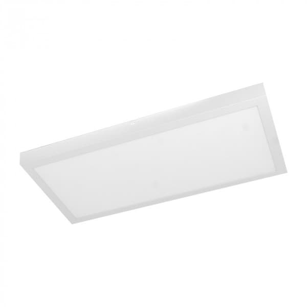 Rektangulär LED-panel 59.5x29.5 cm LED 24W Ytmonterad EC20120 Ecolight