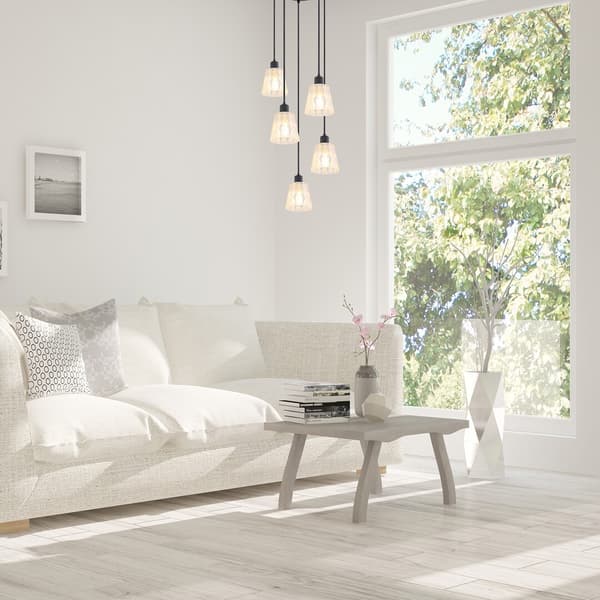 Pendellampe E27 5x40W sort 5334 Jarina Rabalux