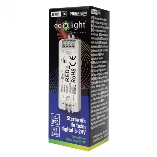 LED-strip controller SC RF digital IC RGB RGBW 8A 5-24V Ecolight