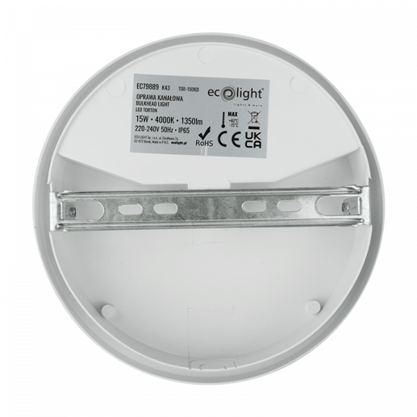 Rund LED-plafond IP65 mångsidig LED 15W Torton EC79889 Ecolight