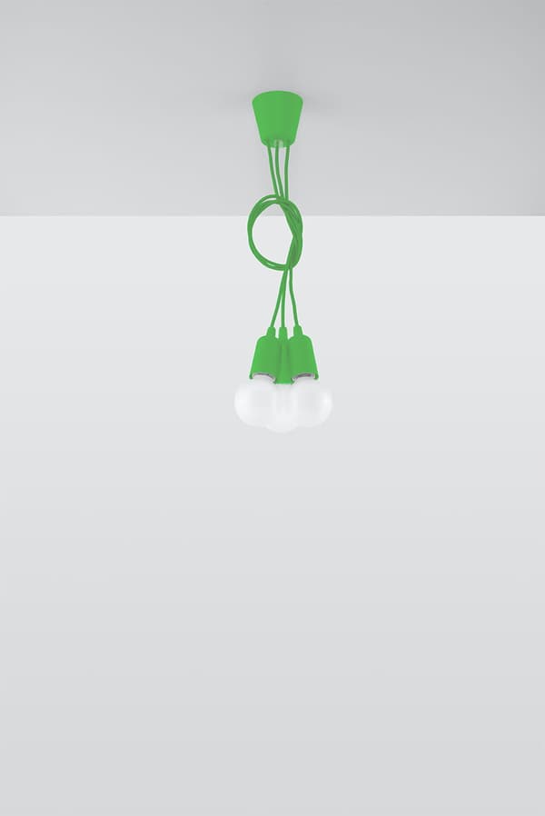 Lysekrone DIEGO 3 grøn Sollux Lighting SL.0582