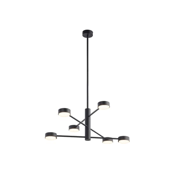 Nowodvorski ORBIT sort, stål 7946 LED pendel lysekrone