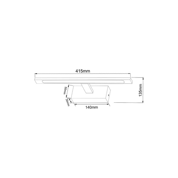 LED-væglampe sort ALTER LED 12W Zuma Line