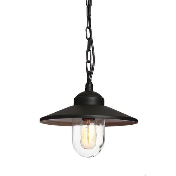 Utomhuspendellampa svart E27 60W Klampenborg Elstead