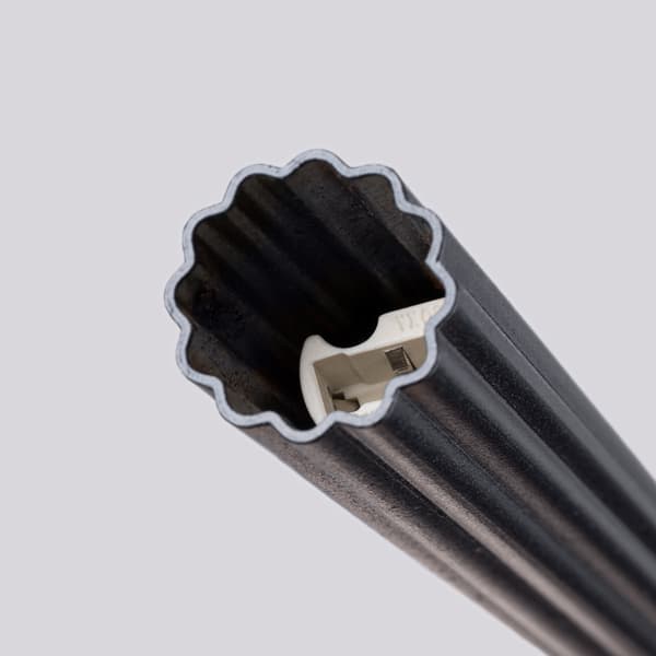 Moderne rund pendellampe med sorte rillede rør 2xG9 8W ARCHE Sollux Lighting
