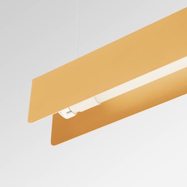 Rektangulær guld pendellampe SPARK 1xG13 8.5W SL.1396 Sollux Lighting