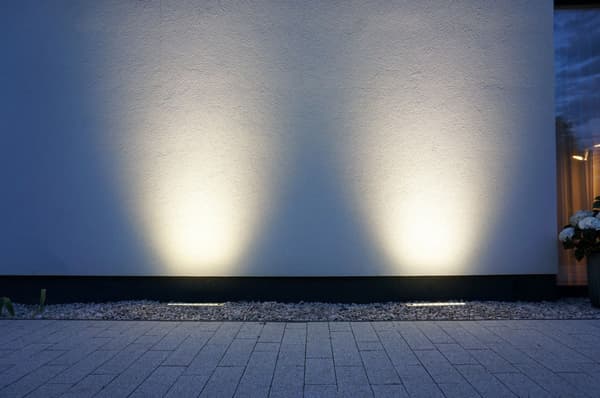 Modern silver rektangulär LED 20W infälld marklampa LANDO SU-MA