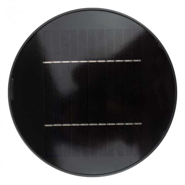 Solar trädgårdslampa med rörelse- och skymningssensor grå rund LED 10W Ecolight