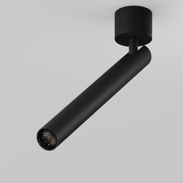 Loftspot bevægelig sort rør LED 6W Focus T Maytoni