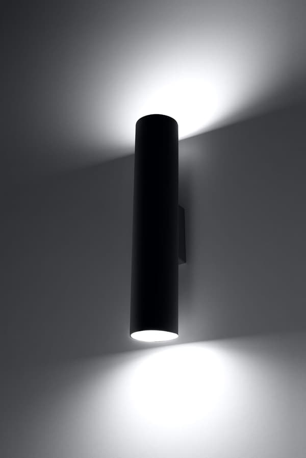 Væglampe LAGOS 2 Sort Sollux Lighting SL.0330