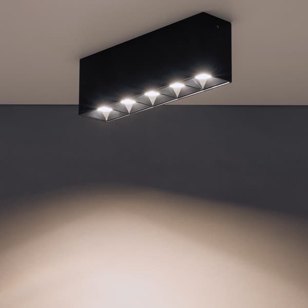 Sort moderne loftslampe Nowodvorski MIDI S