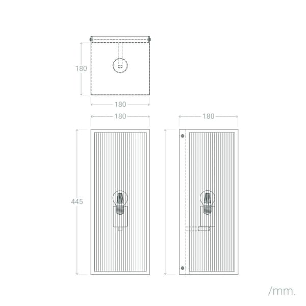 Vägglampa utomhus Svart Klassisk E27 Abruzzo Michael E27