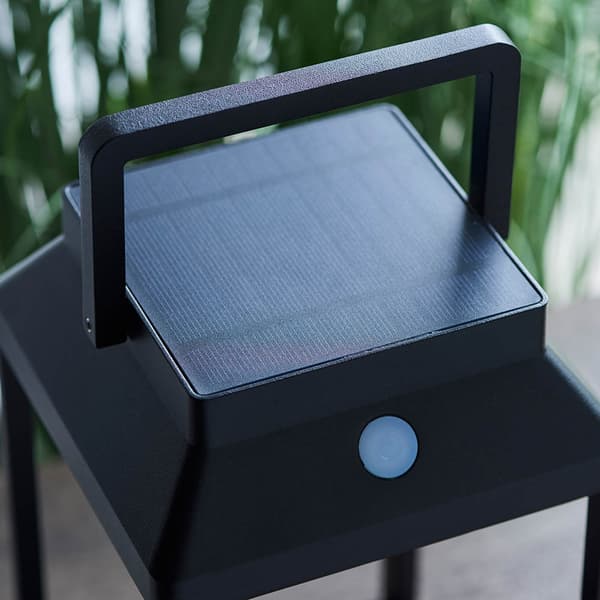 Udendørs terrasse solcelle USB sort bur LED 3.15W LINTERNA Endon