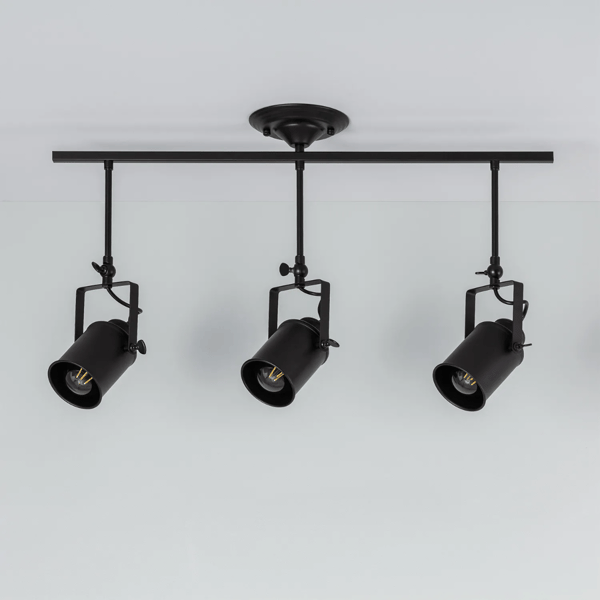 Retro Loft Sort Loftlampe 50cm 3xE27 Abruzzo Tutti