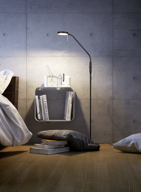 LED gulvlampe MONZA sort Trio 423310132