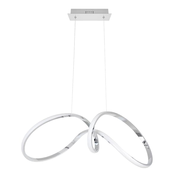 Moderne krom pendellampe Tesoro LED 48W Milagro