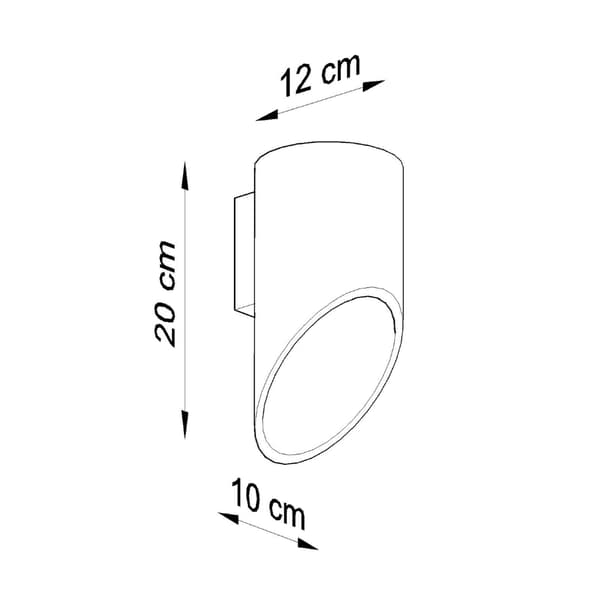 Seinävalaisin STILLO 20 Valkoinen Pure Lume PU.0107