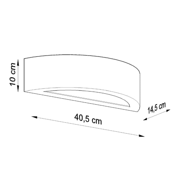 Keraaminen seinävalaisin LUMERA Pure Lume PU.0001