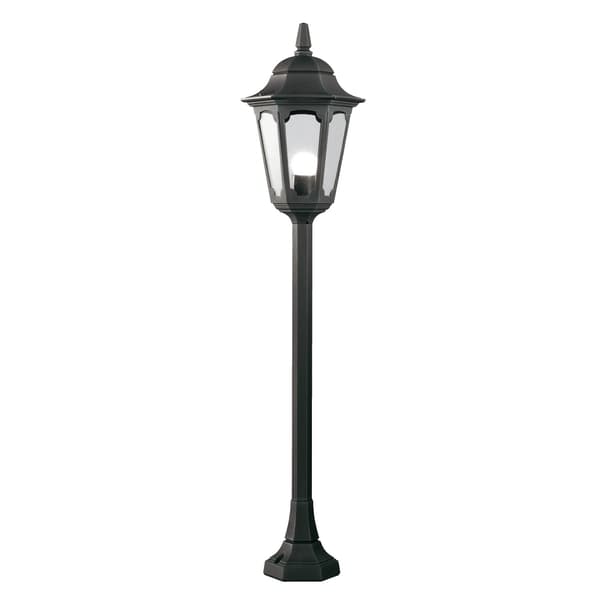 Svart utomhusgolvlampa E27 60W Parish Elstead