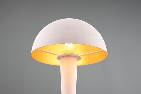 Bordslampa vit svamp metall touch E14 Canaria RL