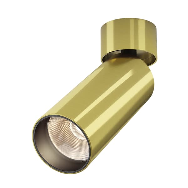 Rörlig takspotlight mässing LED 12W FOCUS LED Maytoni
