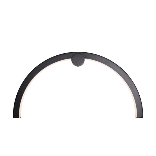Sort buet væglampe Ø60 cm TRIO ARC LED 16W W0334 Maxlight
