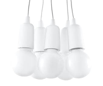 DIEGO 5 vit ljuskrona Sollux Lighting SL.0571
