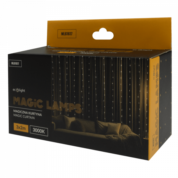 Lyskæde julelys 400 LED 3x2m 3000K DC 5V MAGISKE LYS Ecolight