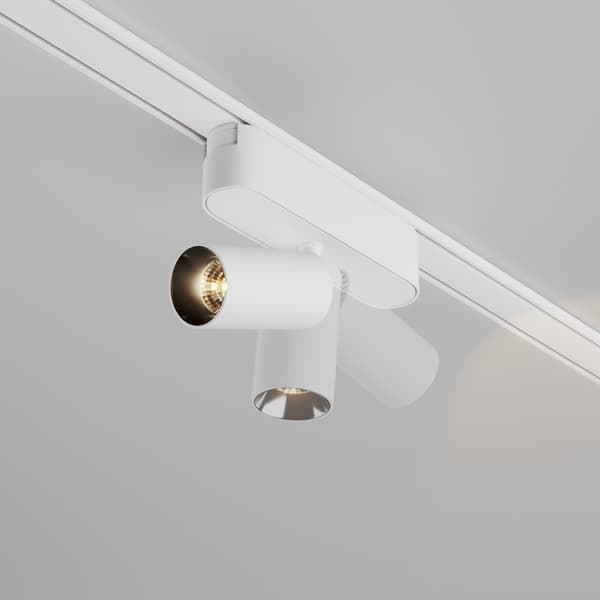 1-fas skenspotlight vit LED 5W 3000K FOCUS LED Maytoni Technical