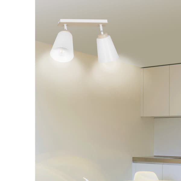 LOFTLAMPE Emibig 2xE27 60W ATLAS 2 HVID 724/2