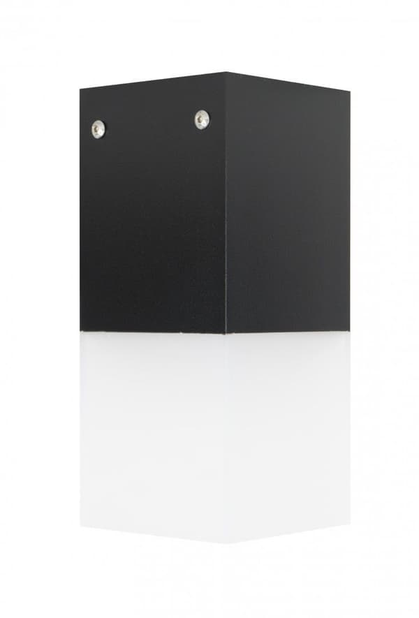Udendørs loftspot 22x10 cm 1xE27 sort IP44 SU-MA Cube CB-MAX S BL