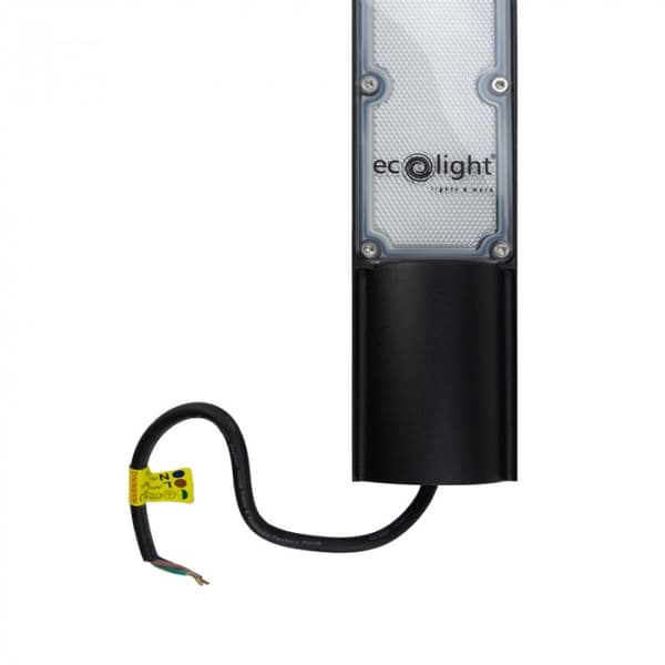 Gadelampe 50W 5000K med skumringssensor Ecolight EC20685