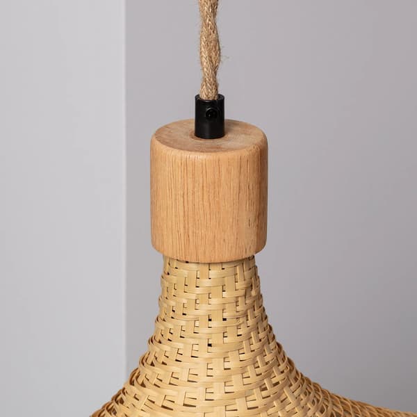 Boho-riippuvalaisin bambuhattu Abruzzo Isabella 40cm E27