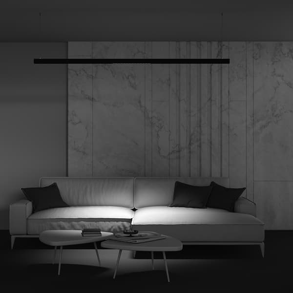 Sort lineær LED-skinnespot 24W POINTS Maytoni Technical