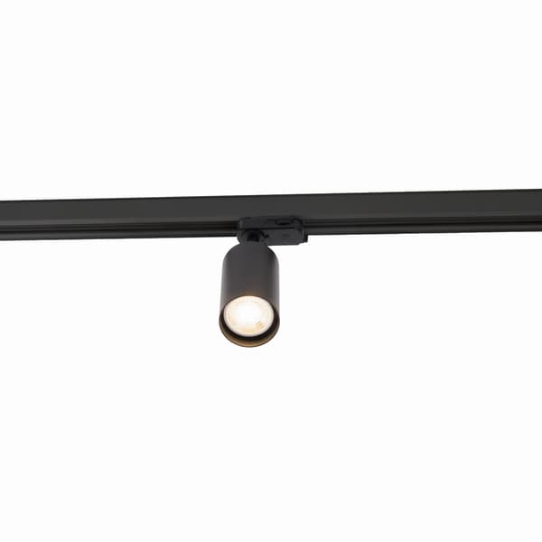 3-faset skinnespot sort 1xGU10 10W RAYO Maxlight