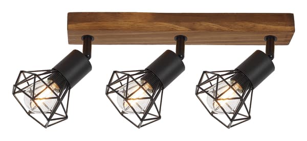 Spotlight eg / mat sort E14 3x40W Zeus 3139 Rabalux