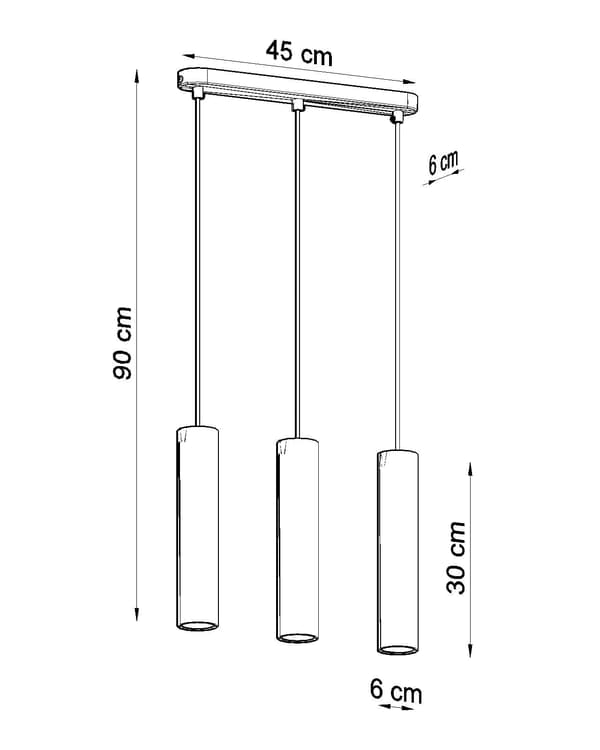 LINO 3 Sollux Lighting SL.0638 ljuskrona