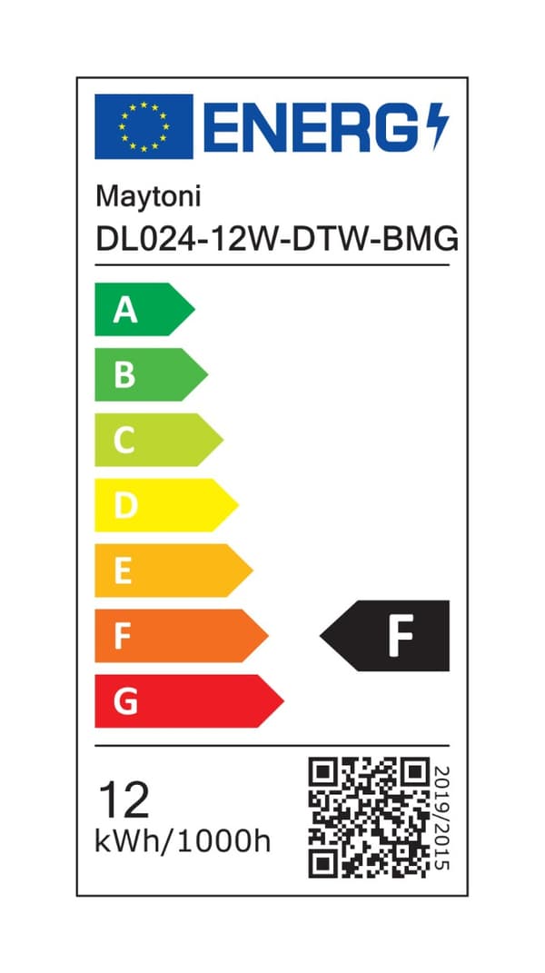 Moderne sort rund LED 12W indbygningsspot ONDA Maytoni Technical